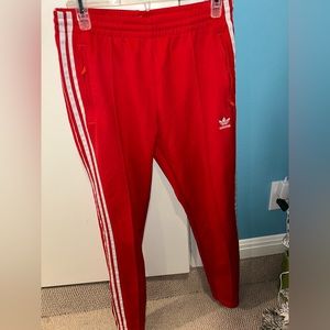 Red Adidas Sweat Pants